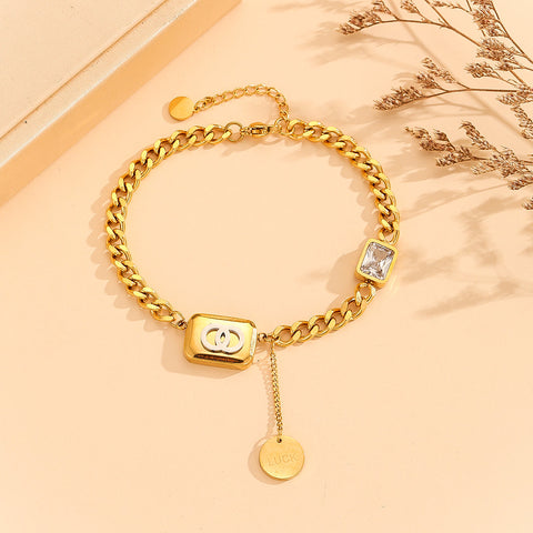 Best Buy™  Radiant Mystique Gold Link Bracelet