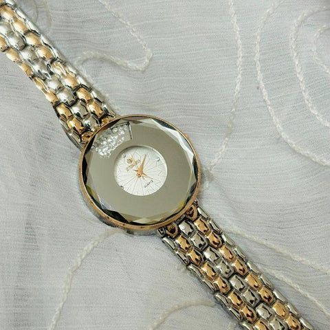 Best Buy™ Stylish Women's Rose Watch with Chain Strap